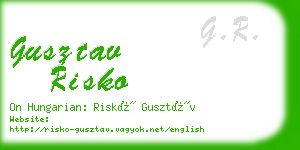 gusztav risko business card